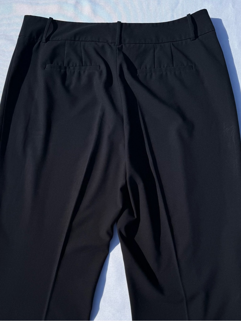 Calvin Klein Dark Navy Curvy Fit Straight-Leg Dress Pants - Picture 5 of 8